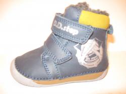 D.D.STEP Dětské kožená zimní obuv 