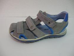 D.D.STEP Dětské kožené letní boty 