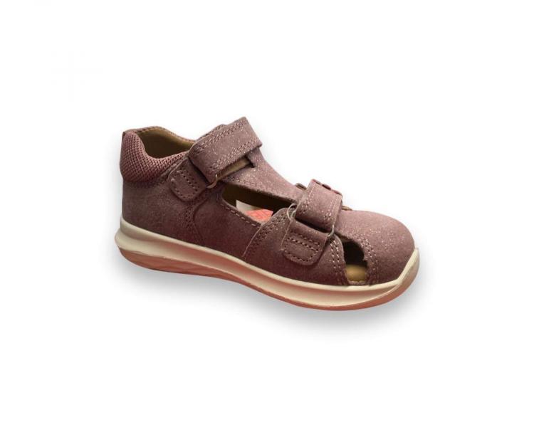 SUPERFIT Dětské kožené sandále na suché zipy