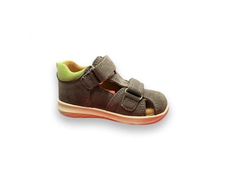SUPERFIT Dětské kožené sandále na suché zipy